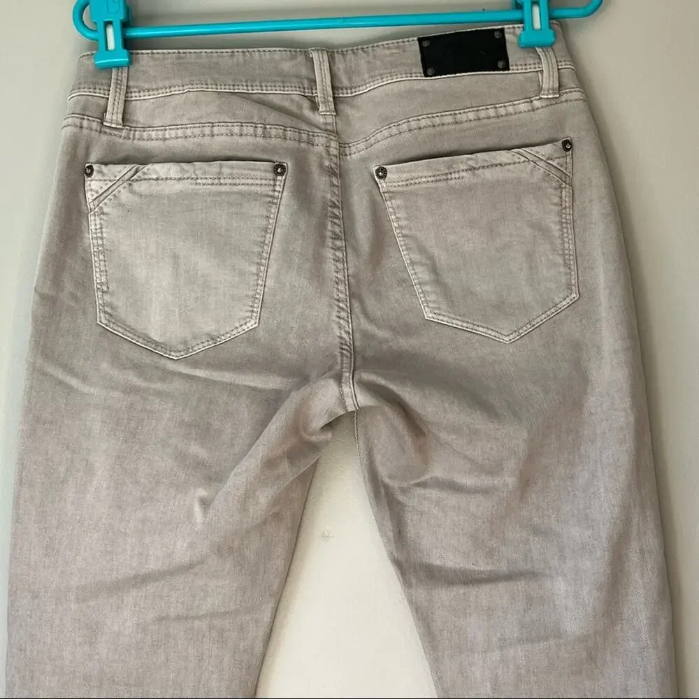 Buckle Black (Gray/Cream) Skinny Jean Size 28x27
